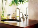 Moen Brushed Nickel Two Handle Widespread Bathroom Sink Faucet 