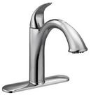Moen Chrome Single Handle Pull Out Kitchen Faucet with Power Clean and Reflex Technology 