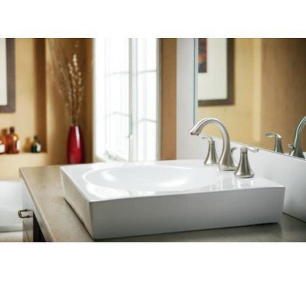 Moen Oil Rubbed Bronze Two Handle Widespread Bathroom Sink Faucet 