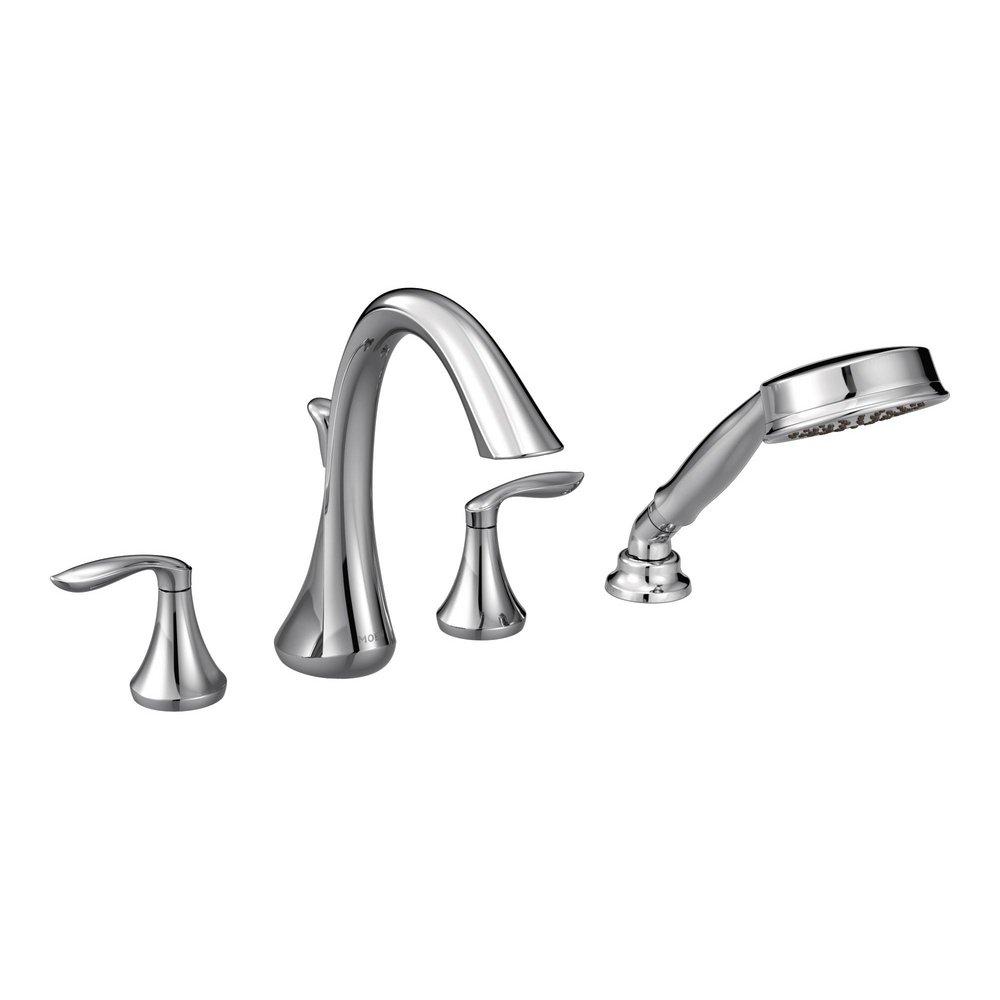 Moen Polished Chrome Two Handle Roman Tub Faucet Trim Only 