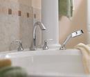 Moen Polished Chrome Roman Tub Faucet with Hand Shower Double Lever Handle High Arc 