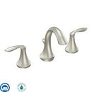 Two Handle Widespread Bathroom Sink Faucet in Brushed Nickel