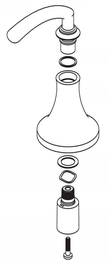 Moen Brushed Nickel 4-1/2 in. Brass Handle Kit 