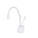 InSinkErator&reg; White 0.7 gpm 1 Hole Deck Mount Hot and Cold Water Dispenser with Double Lever Handle 
