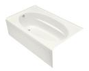 KOHLER White 72 x 42 in. Soaker Alcove Bathtub Left Drain 