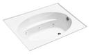 72 x 42 in. Whirlpool Drop-In Bathtub with Reversible Drain in White