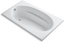 72 x 42 in. Soaker Drop-In Bathtub with Reversible Drain in White