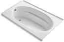 KOHLER White 72 x 42 in. Alcove Bathtub with Left-Hand Drain 