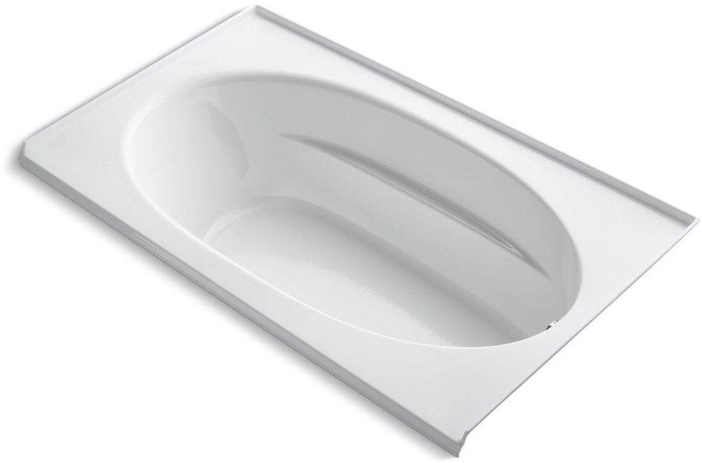 KOHLER White 72 x 42 in. Drop-In Bathtub with Right Drain 