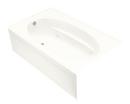 60 x 42 in. Whirlpool Drop-In Bathtub with Left Drain in White