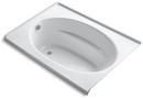 KOHLER White 60 x 42 in. Soaker Alcove Bathtub Left Drain 