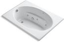 60 x 42 in. Thermal Air Drop-In Bathtub with Reversible Drain in White