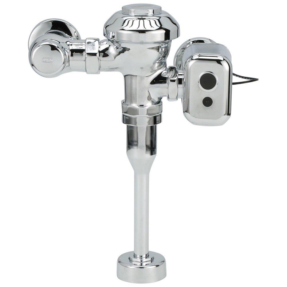 Zurn Chrome Plated Exposed Hardwired Sensor Urinal Flush Valve 