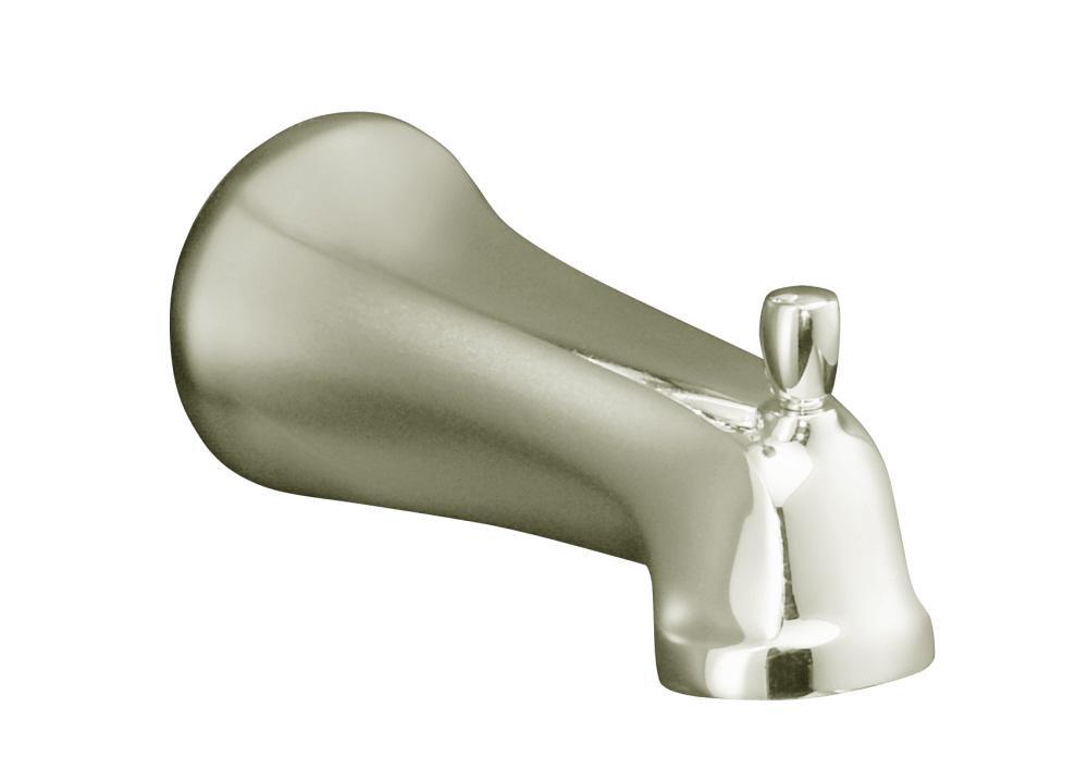 KOHLER Vibrant&reg; Polished Nickel Wall Mount Diverter Bath Spout 