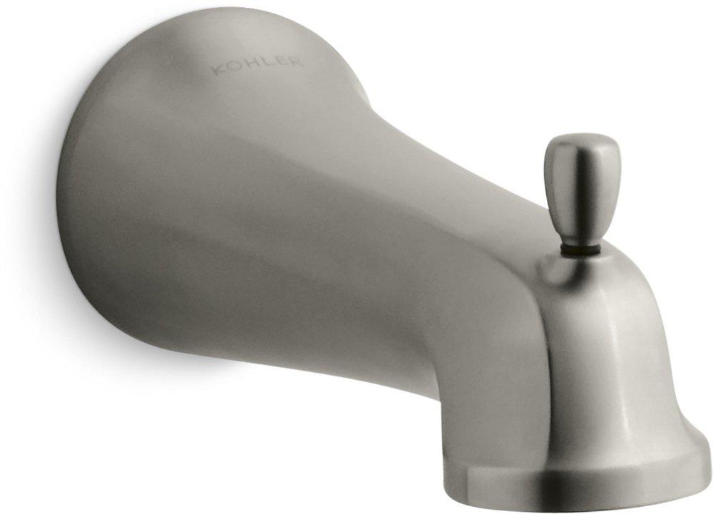 KOHLER Vibrant&reg; Brushed Nickel Wall Mount Diverter Bath Spout 