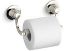 KOHLER Vibrant&reg; Polished Nickel Wall Mount Toilet Tissue Holder 