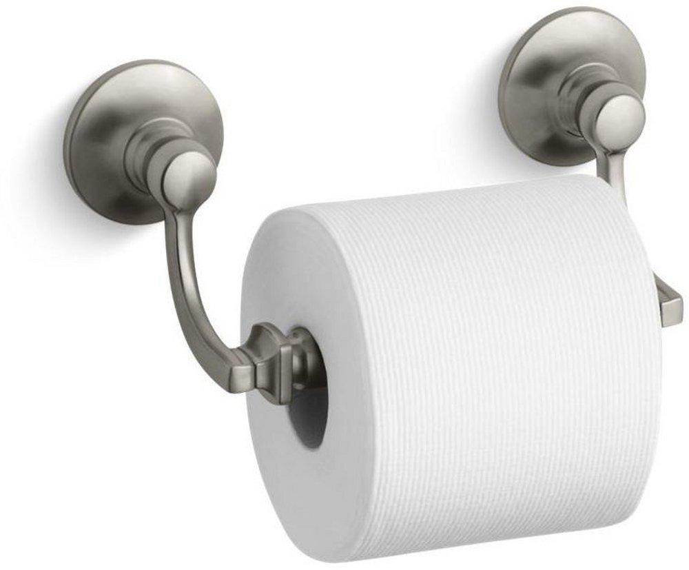 KOHLER Vibrant&reg; Brushed Nickel Wall Mount Toilet Tissue Holder 