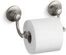 KOHLER Vibrant&reg; Brushed Nickel Wall Mount Toilet Tissue Holder 
