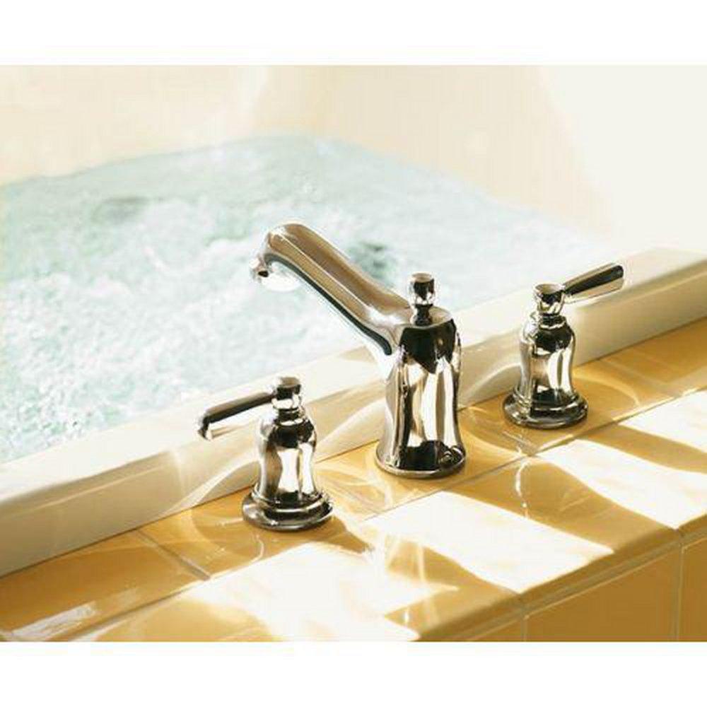 KOHLER Vibrant Brushed Nickel Bath Faucet Trim with Double Lever Handle 
