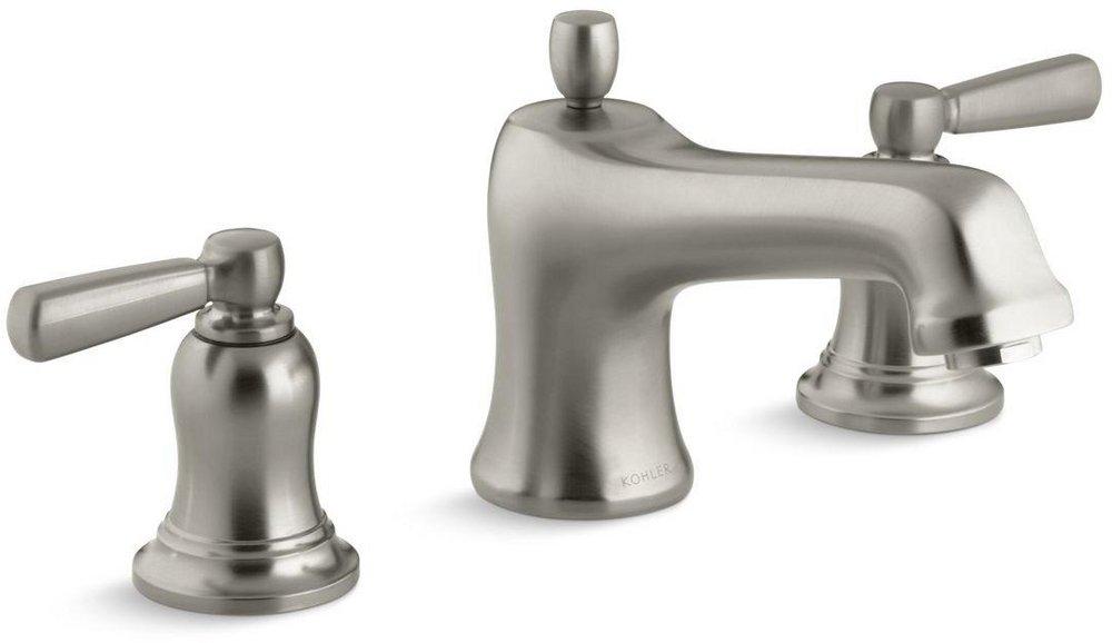 KOHLER Vibrant&reg; Brushed Nickel Two Handle Roman Tub Faucet 