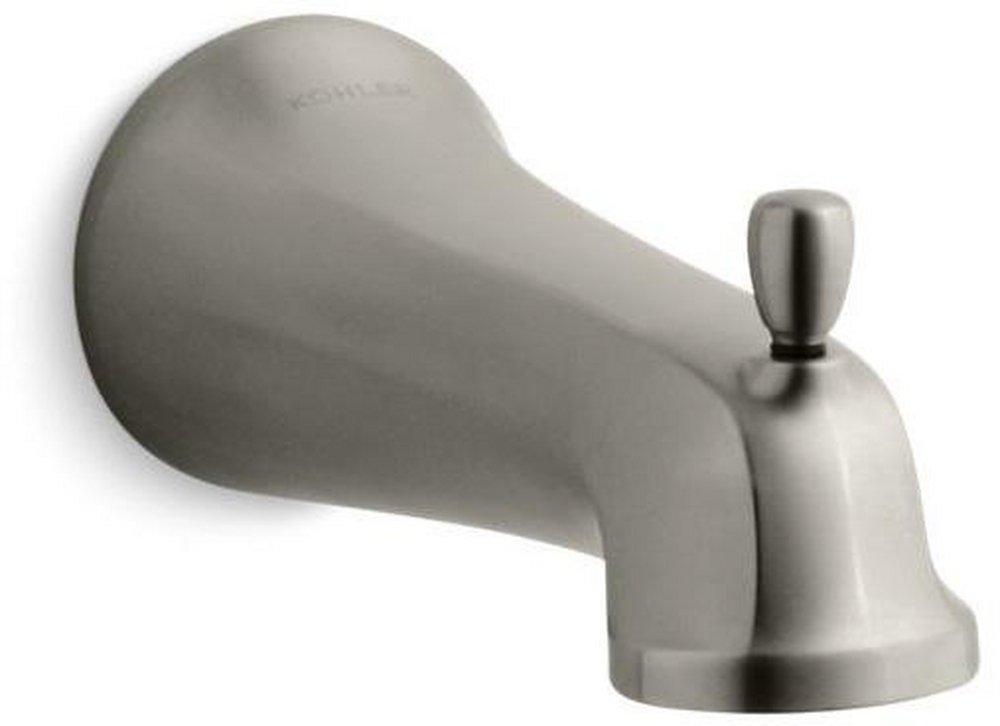 KOHLER Vibrant&reg; Brushed Nickel Metal NPT Wall Mount Diverter Bath Spout 