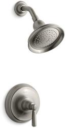 KOHLER Vibrant&reg; Brushed Nickel Pressure Balancing Shower Faucet Trim with Single Lever Handle 