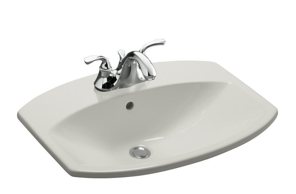 KOHLER Ice&trade; Grey Drop-in Basin 