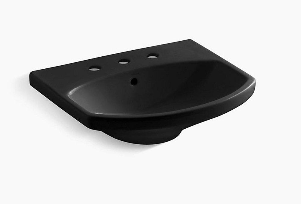 KOHLER Black Black&trade; Pedestal Vessel 