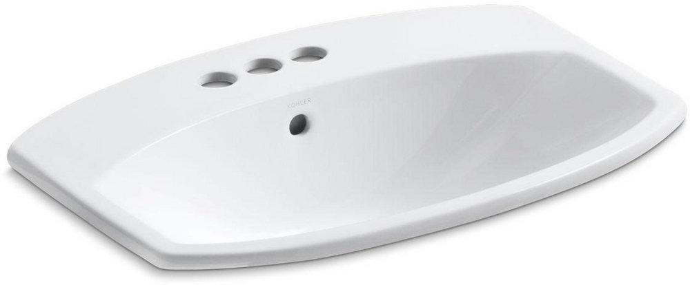 KOHLER White Drop-in Basin 