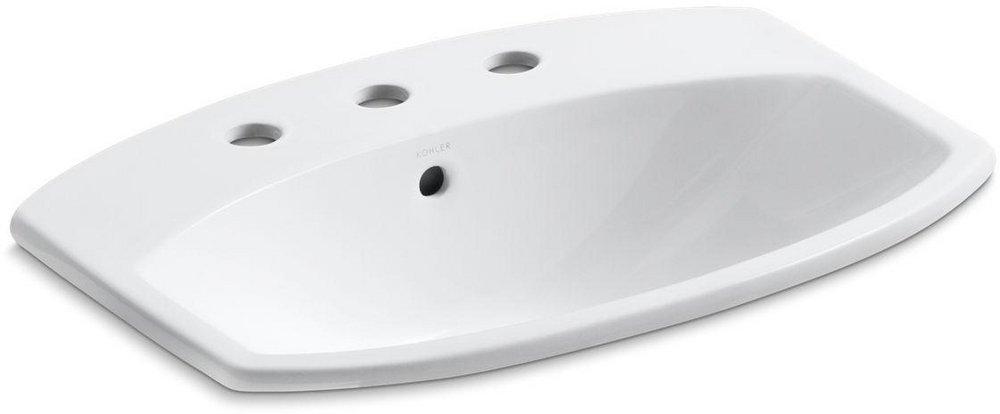 KOHLER White Drop-in Basin 