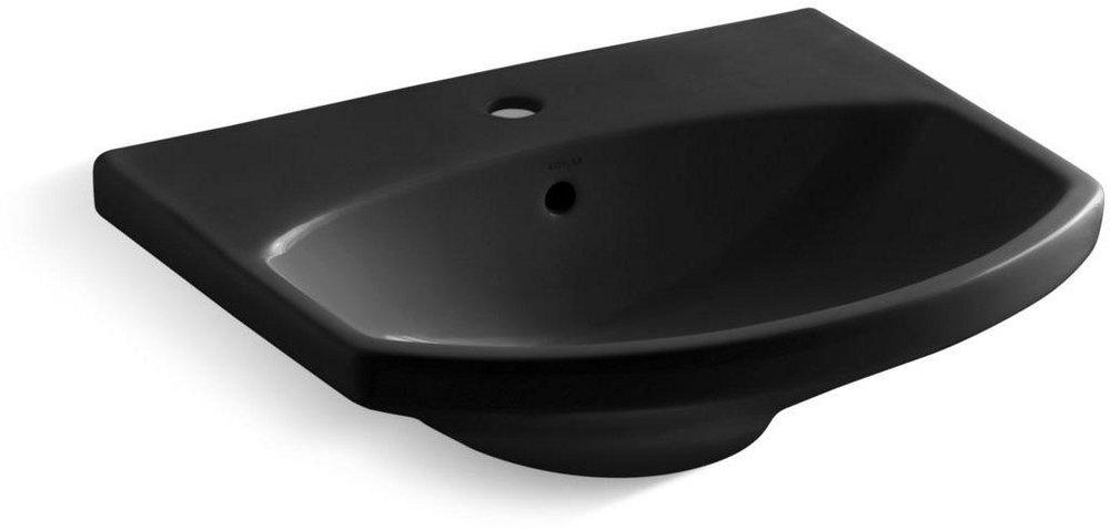KOHLER Black Black&trade; Pedestal Vessel 