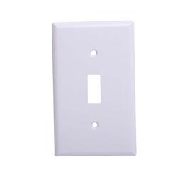 Single Toggle Switch Cover in White