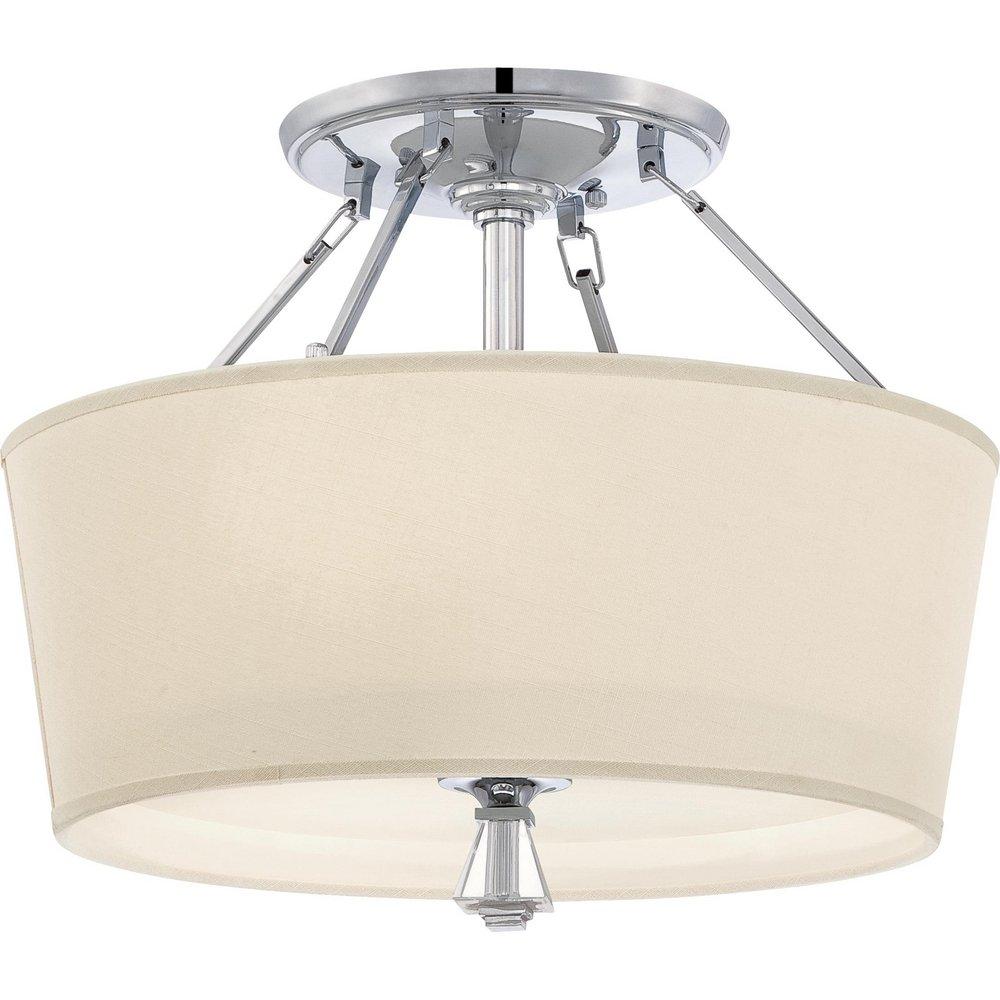 Quoizel Polished Chrome 15 H 18 D Brass SOLID 3 60 Watts A 19 