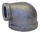 1-1/2 x 1-1/4 in. FPT 150# Domestic Galvanized Malleable Iron 90 Degree Elbow