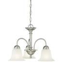Thomas Lighting Brushed Nickel 14 in. 100 W 3-Light Medium Chandelier 