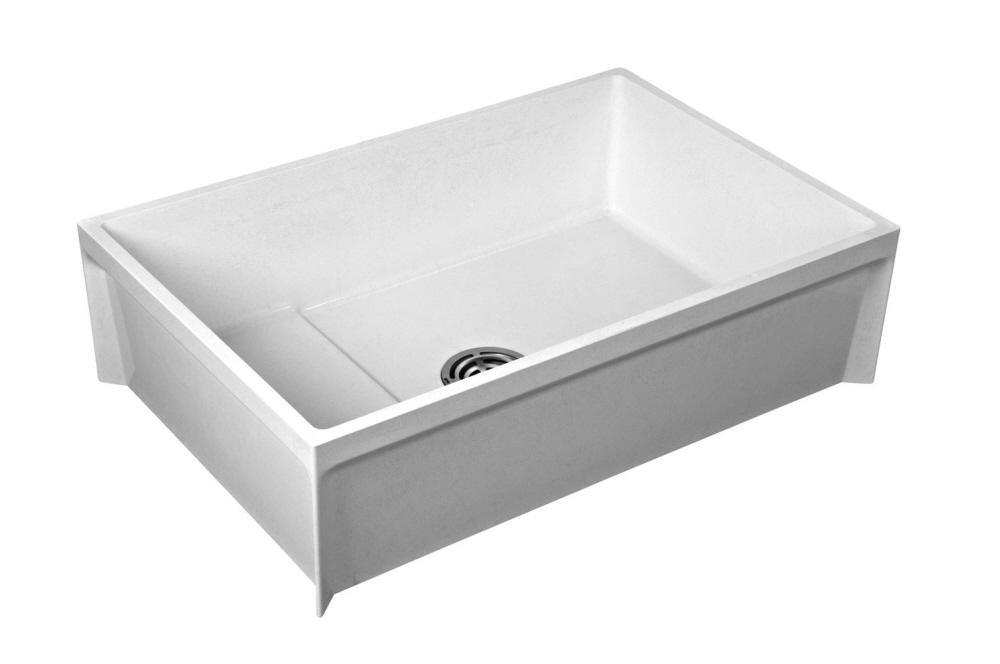 FIAT Products White 36 x 24 in. Mop Basin 