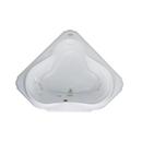 JACUZZI&reg; White 59-3/4 x 59-3/4 in. 10-Jet Acrylic Corner Drop-In Whirlpool Bathtub with Center Drain and J4 Luxury Control 