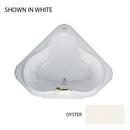 JACUZZI&reg; Oyster 59-3/4 x 59-3/4 in. 10-Jet Acrylic Corner Drop-In Whirlpool Bathtub with Center Drain and J4 Luxury Control 