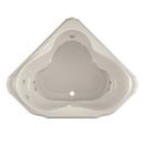 JACUZZI&reg; Oyster 59-3/4 x 59-3/4 in. 10-Jet Acrylic Corner Drop-In Whirlpool Bathtub with Center Drain and J4 Luxury Control 