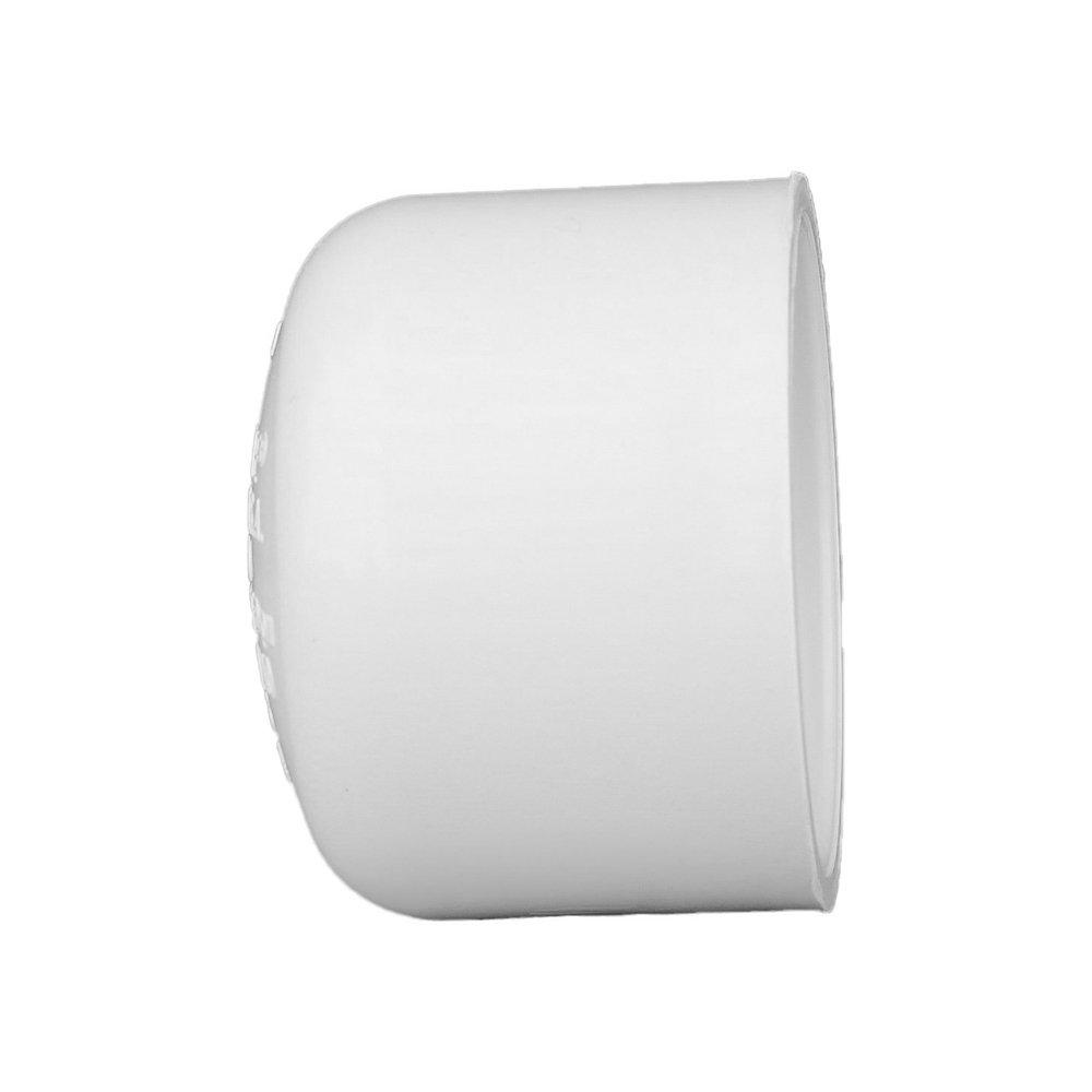 White PVC Schedule 40 Cap 