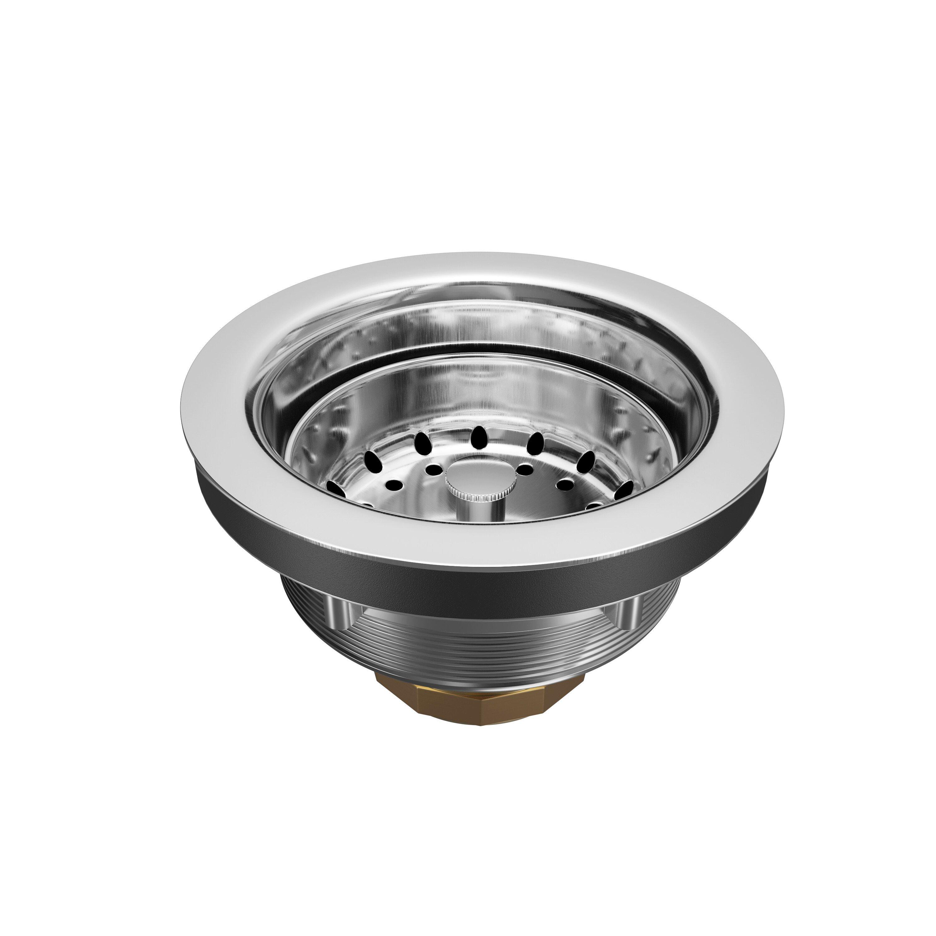 PROFLO&reg; Chrome Plated 3 in. Basket Strainer 