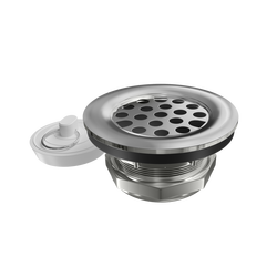 Flat Top Junior Strainer with Plug Stainless Steel