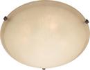 4 x 16 in. 60 W 3-Light Medium Flush Mount Ceiling Fixture with Wilshire Glass in Oil Rubbed Bronze