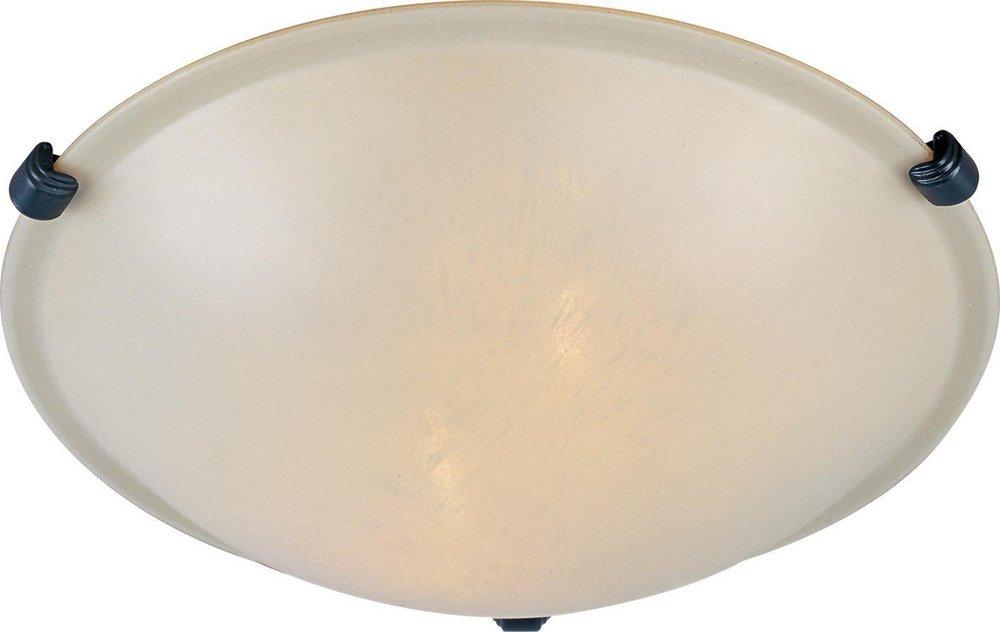 Maxim Lighting&reg; Oil Rubbed Bronze 4 x 12-1/2 in. 60 W 2-Light Flush Mount Ceiling Fixture 
