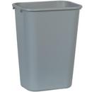 10-1/4 gal Waste Basket Large Rectangular Trash Can in Grey