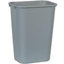 Rubbermaid Grey 10-1/4 gal Waste Basket Large Rectangular Trash Can 