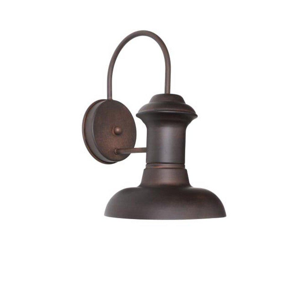 Maxim Lighting&reg; Empire Bronze 9-1/2 x 8 in. 100W 1-Light Outdoor Wall Lantern 