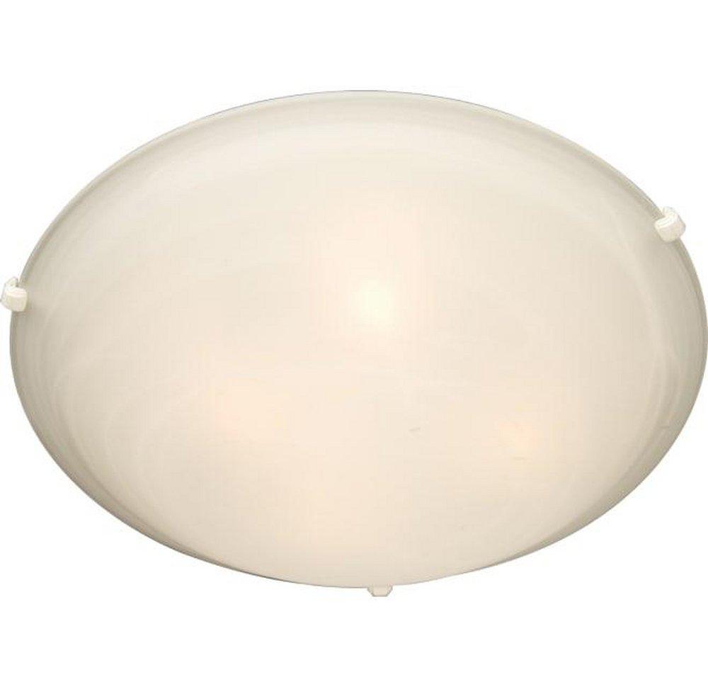 Maxim Lighting&reg; White 20 in. 4-Light Flushmount with Marble Glass Shade 