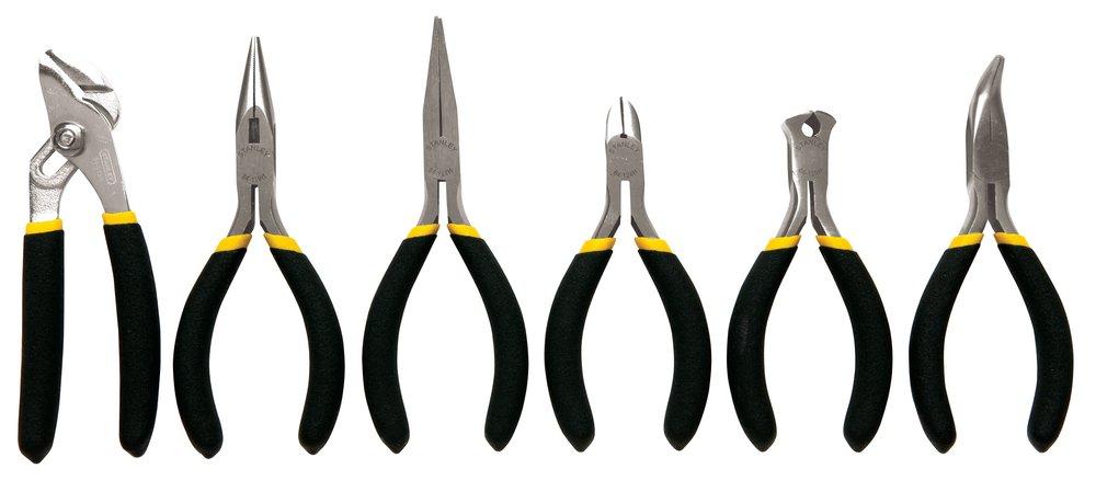 Stanley Black Mini Plier Set 6 Piece 