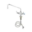 T&S Brass Polished Chrome Plated 1-Hole Pantry Faucet with Double Lever Handle 